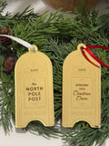North Pole Post Ornament