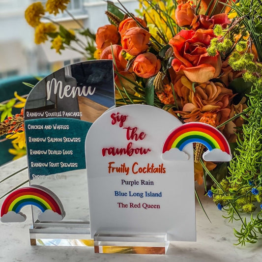 Arched Bar Menu