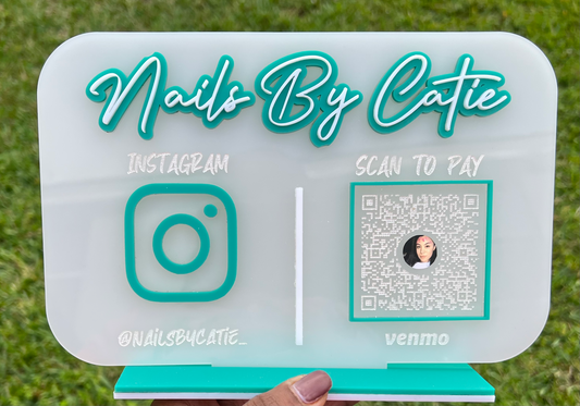 ACRYLIC QR CODE SIGN